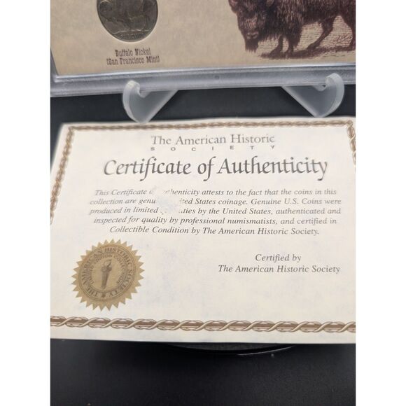 Buffalo Nickel Mint Mark Set: P-D-S Trio w/ COA - Picture 3 of 3